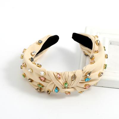 China 2022 new fashion style fashion girl hair band luxury diamond crystal rhinestone headbands for women for sale