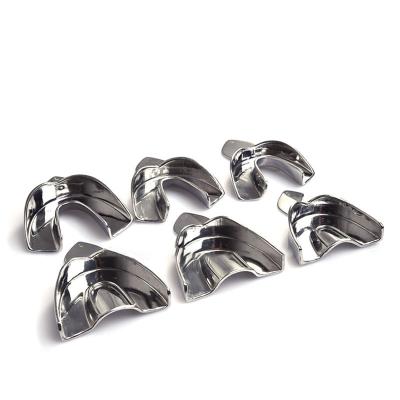 China Durable Stainless Steel Mental Stock Dental Impression Trays for sale