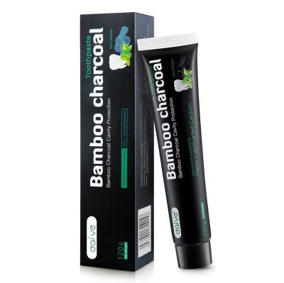 China Manufacturer OEM Custom Logo Natural Teeth Whitening Whitening Charcoal Black Activated Bamboo Toothpaste for sale