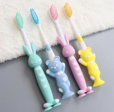 China China Manufacturers Kids Children Cartoon Eco Environmental Colorful Baby Plastic Portable Soft Toothbrush for sale