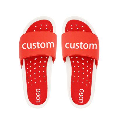 China CUSHIONING 2021 New Design Mens Slippers Custom Logo Shoes Wholesale Outdoor Mens Beach Sport Slides Sandals EVA Slides for sale