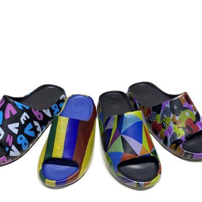 China CUSHIONING free sample brand logo custom yezzy slides slippers for sale