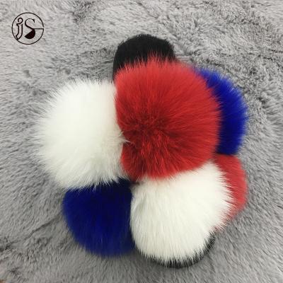 China Fashion Trend Factory Women Shoes Multicolor Splicing Fur PVC Soft Upper Unique Furry Slide for sale