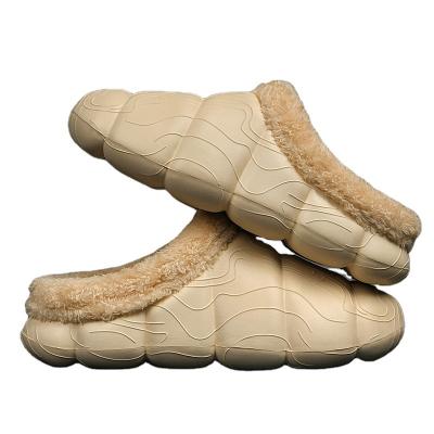 China Fashion Trend Anti Slip Best Price Mens Plush Slippers Men Fur Slippers Outdoor High Quality Fluffy Slippers Men for sale