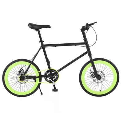 China Steel Frame Steel Frame 20 Inch Fixie Bicycle Steel Double V Brake For Student / Kids for sale