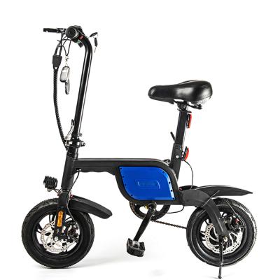 China Aluminum alloy 12 inch frame 36V/250W double disc brake 10.4AH aluminum battery luthium ebike foldable electric bicycles for sale