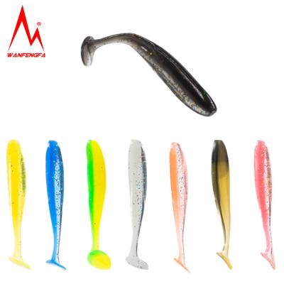 China Newest Model Bass Fishing Lures Swim Bait T Tail Soft Worm Lure for sale