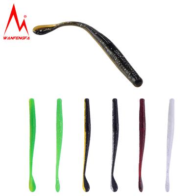 China Durable Good Quality Artificial Soft Baits Bass Lure Soft Fishing Lure Scented Worms Gently for sale