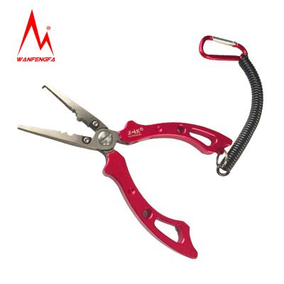 China Durable Multifunctional Lure Pliers Fishing Tool Stainless Steel Remover Hook Pliers for sale