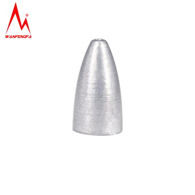 China Durable High Quality Platinum Type Fishing Electrolyte Lead Fish Sinker Bullet Weights Fishing Tool for sale