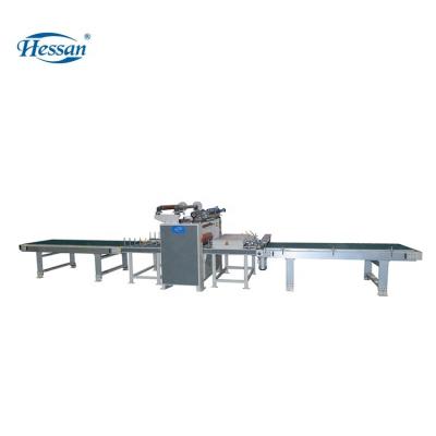 China Hessan Hotels Bonding PVC Aluminum Foil On MDF Chipboard Panel Lamination Wrapping Machine for sale