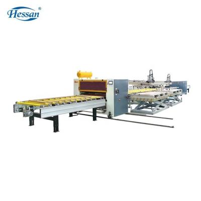 China Building material stores paper/MDF/kitchen door/honey comb/HPL/CPL panel semi automatic hot melt glue laminating machine for sale