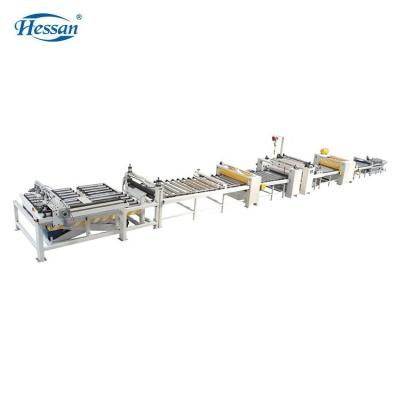 China Hotels High Speed ​​Automatic Woodworking MDF Paper PVC Laminating Machine / MDF Production Line for sale