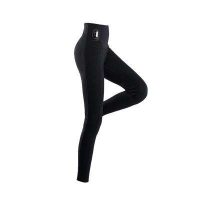 China Abdomen Elasticity Tight Fitting Yoga Pants Customized Logo Nylon Gym Leggings for sale