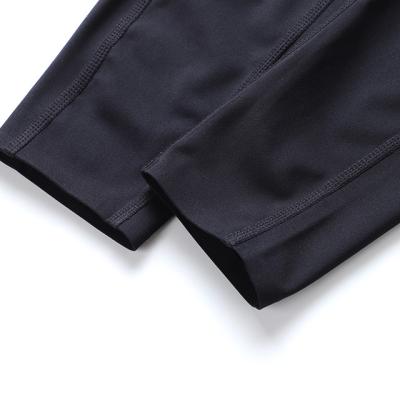 China Pantalones cortos para mujer de las medias del gimnasio de los basculadores del entrenamiento de la tecnología negra elegante en venta