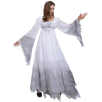 China Ghost Bride Makeup Halloween Clothes Casual Dress Halloween Zombie Bride Costume Anti-Static Women for sale