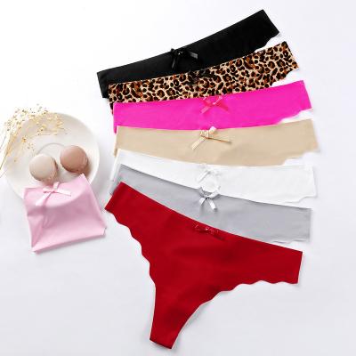 China Hippie Antibacterial Feminine Women's Panties Thongs Underwear Ladies Lace Up Cheeky String Shorts Panties Women Underwear for sale