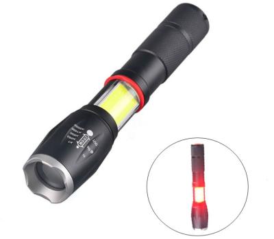 China Aluminum Adjustable Focus 1000 Power 10W High Lumen 10W Rechargeable Tactical Led Flashlights for sale