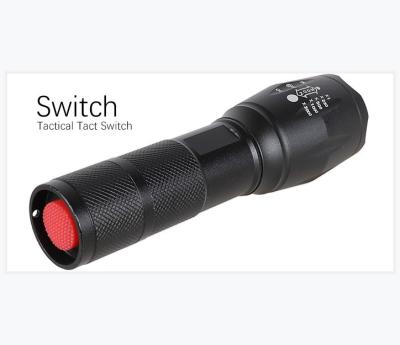 China Adjustable Focus 500 Lumens Ultra Bright LED Tactical Flashlight with Adjustable Focus and 5 