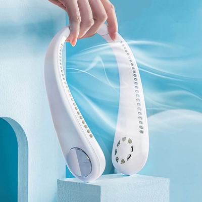 China Protable Mini Small Popular Rechargeable Neck Fan for sale