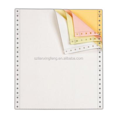 China custom printed printable computer paper/3 fold continuous carbonless form 241*11/381*11 for sale