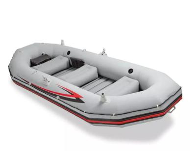 China Fishing Kayak Traveling Kayak Portable Rib Pedal Rowing Boat Inflatable Kayak/Canoe Set With Aluminum Oars And High Output Air Pump for sale