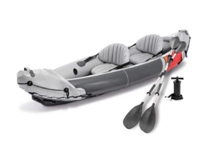 China Durable Cheap Professional Made Inflatable Fishing Canoe Jet Plastic Pedal Rowing 2 Person for sale