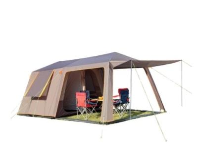 China Durable Outdoor Tourist Camping Tent Rainstorm Proof Double-Layer Thickened Wind Resistance Two Bedrooms And One Living Room for sale