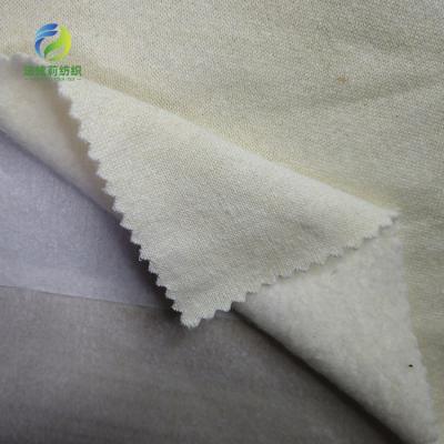 China Breathable Sustainable Hemp Organic Cotton Knit Terry 340GSM 45% Hemp 55% Organic Cotton Fleece Brushed Hemp Fabric For Knitted Tops for sale