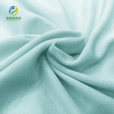 China Anti Pill 50s 190g 91%Modal 9%Spandex Coupling Solid Stretch Rib Knit Fabric High Quality Modal Spandex Fabric for sale