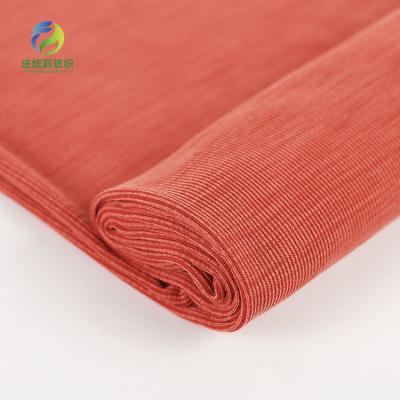 China Anti Pill Imitate Cupro 40s Sand 190gsm 65%modal 35%Polyester Washed Jersey Single Rib Pique Knitted Fabric For T Shirt Dress Sleepwear for sale