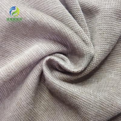 China High Quality Anti Pill Wool Blend Knit Rib Fabric 160g 50% Tencel 37% Merino Wool 3%Spandex Wool Spandex Interlock Fabr for sale