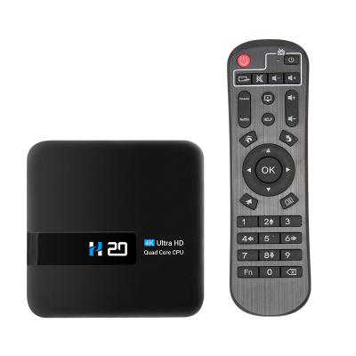 China Hot Selling 2.4G WIFI H20 Android TV Box 2G 16G RK3228A Quad Core Android 10 OS 4K WIFI IPTV Smart TV Box for sale