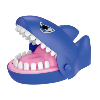 China Hot Selling ABS Dentist Mouth Biting Finger Toy Funny Teeth Shark Soft Part Spoof Interactive Table Games for sale