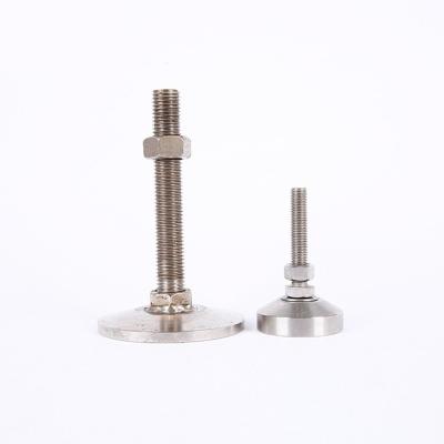 China Custom Machining CNC Aluminum Thread Screw Swivel Leveling Feet Stainless Steel Adjustable Leveling Foot for sale