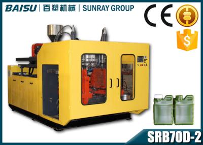 China 1 Liter Oil / Jerry Can Plastic Blow Molding Machine Capacity 500BPH SRB70D-2 for sale