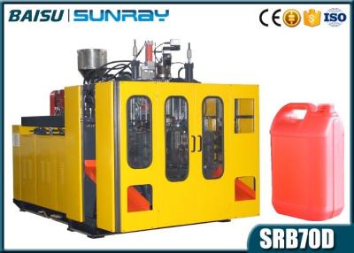 China Liquid Soap Container Extrusion Blow Molding Machine 90 KG Plasticizing Capacity SRB70D-1 for sale