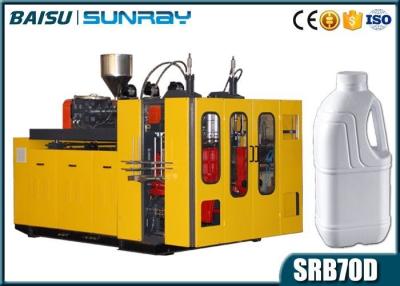 China Milk Bottle Plastic Blow Moulding Machine Double Cavity Head SRB70D-2 for sale