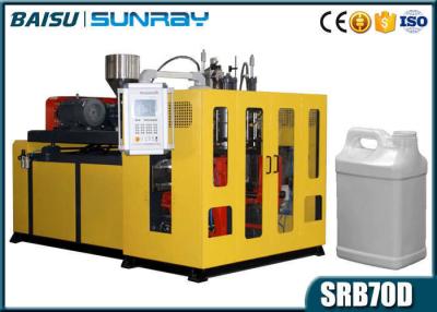 China 30.5KW Plastic Blow Moulding Machine , 4l 5l Lubricant Oil Jerrycan Double Station Bottle Making Machine for sale