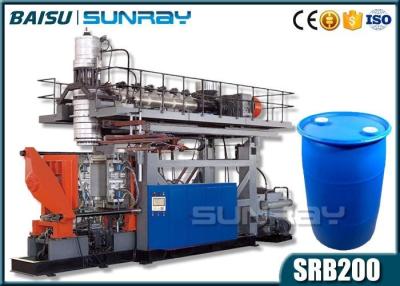 China Plastic Bucket Drum 200l Chemical Blow Molding Double L Ring Barrel Making Machine for sale