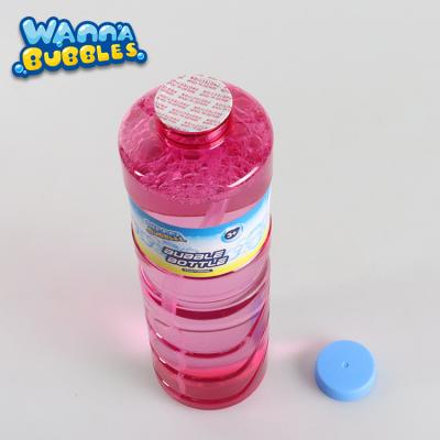 China Over 2 Years Plastic Bubble Blowing Water Solution 1000ml Refill Bubble Bottle Machine High Quality Outdoor Toys Bubble for sale