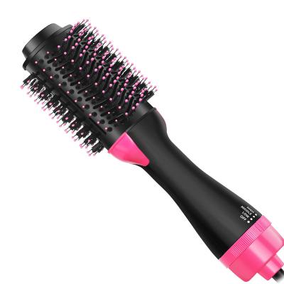 China For Home Use High Efficiency 110V 220V Hot Air Comb For Women Hair Dryer Straightener Brush for sale