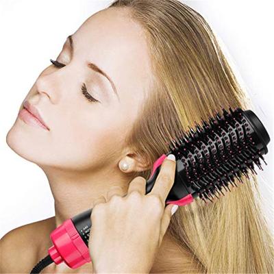 China For Home Use High Quality Round Volume Hot Air Comb Brush Crimper Electric Iron One Step Hair Dryer And More Volumizer for sale