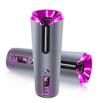 China Wholesale Dry And Wet Display Magic Wand LCD Usb Automatic Hair Curler For Women And Men Home Use Black Curling Iron for sale