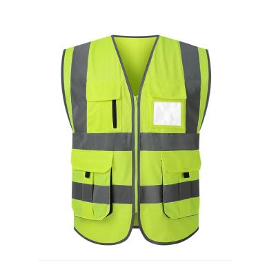 China 2022 New Engineer High Quality Safety Vest High Visibility Work Reflective Vest With Many Pockets High Visibility Safety Vest for sale