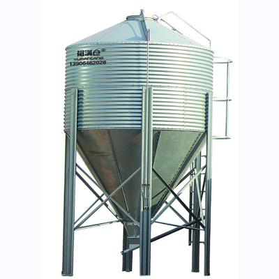 China Poultry Farm Used Feed Storage Hot Galvanized Silo Different Capacity Chicken Feed Storage Silo for corn grain poultry feed bins small silo transport wheat for sale