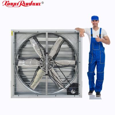 China Factory Farm Greenhouse Poultry High Quality Laser Cutting Belt Drive Centrifugal Push Pull Exhaust Fan Double Rotational Hammer For Livestock for sale