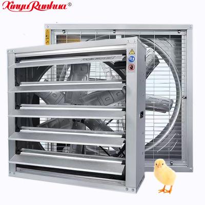 China Factory Farm Greenhouse Poultry New Type 50 Inch Swung Drop Heavy Duty Hammer Exhaust Box Fan with good price for sale