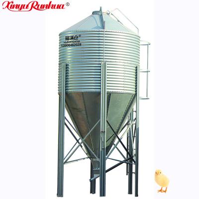 China Poultry Farm Used Feed Storage Hot sale Yumancang 275g/sqm Hot Dipped Galvanized Plate Pig Farm Feed Storage Bins Silos for coffee for sale