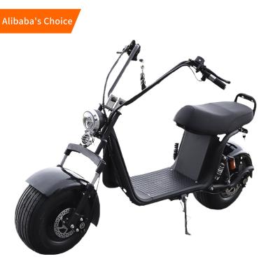 China Citycoco 1500W unisex black adult fat tire mobility legal electric scooter mototec lithium DC summer OEM lowered person motorcycles for sale